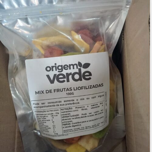 Foto do Mix de Frutas Liofilizadas enviada pela cliente Graziela Flores